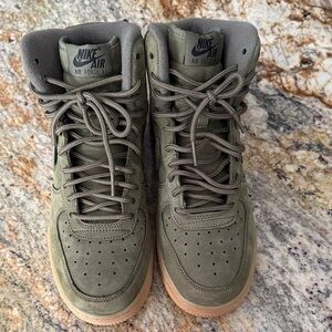 Nike Air Force Olive Sneakers